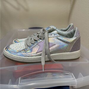 ShuShop Silver and Lavender womens Sneakers